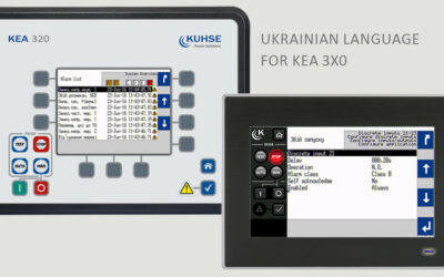 Genset control KEA 3X0 with Ukrainian Language Package